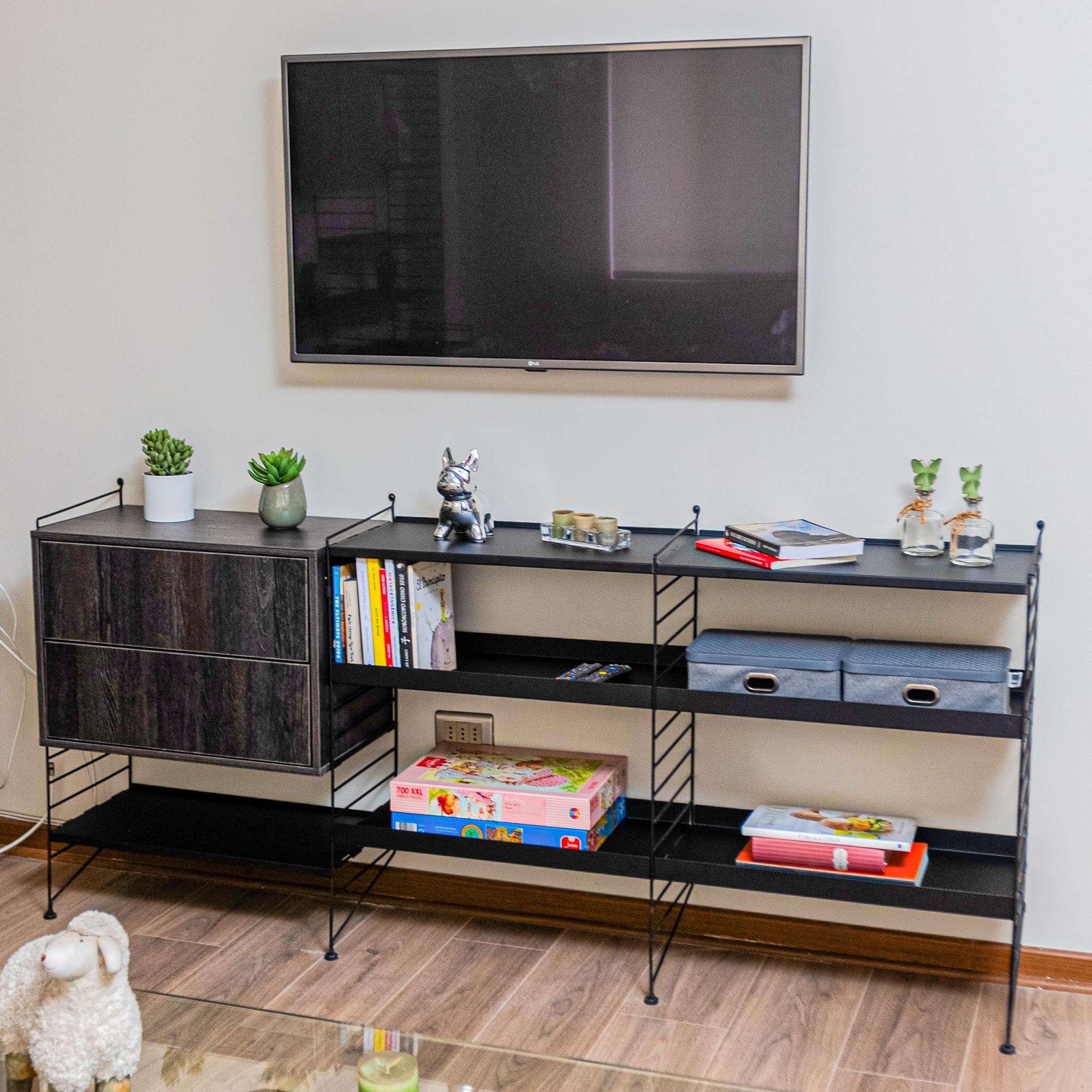 Un mueble modular para 3 diferentes espacios